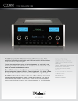 McIntosh C-2300 - Brochure 